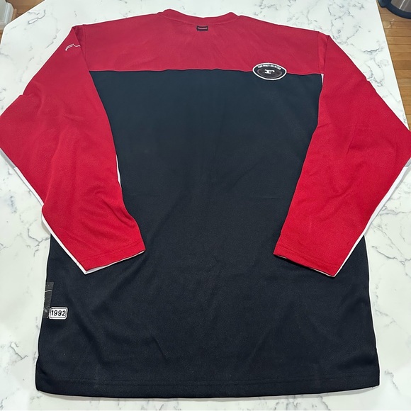 Vintage Y2K FUBU 05 Long Sleeve Jersey Shirt - Black/Red/Gray - Men’s 1X - Picture 8 of 9